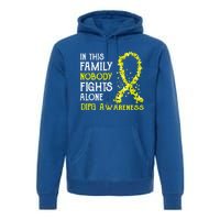 In This Family Nobody Fights Alone Dipg Gift Premium Hoodie