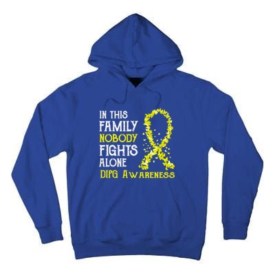 In This Family Nobody Fights Alone Dipg Gift Tall Hoodie