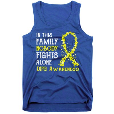 In This Family Nobody Fights Alone Dipg Gift Tank Top