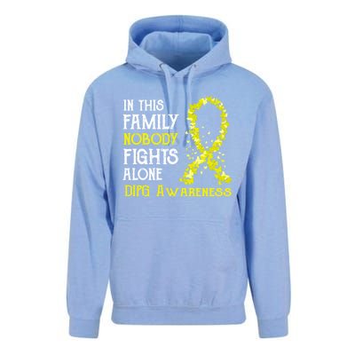 In This Family Nobody Fights Alone Dipg Gift Unisex Surf Hoodie