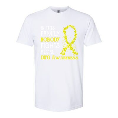 In This Family Nobody Fights Alone Dipg Gift Softstyle CVC T-Shirt