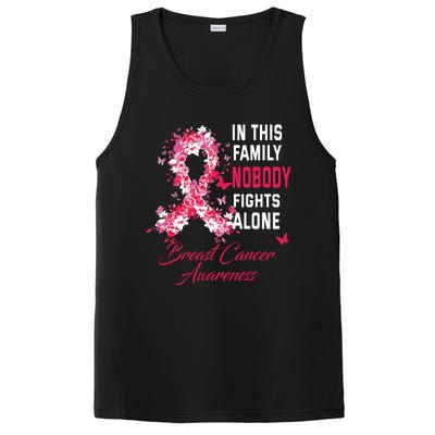 In This Family Nobody Fights Alone Breast Cancer Awareness PosiCharge Competitor Tank