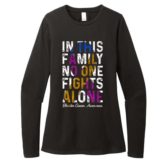 In This Family No One Fight Alone Bladder Cancer Awareness Womens CVC Long Sleeve Shirt