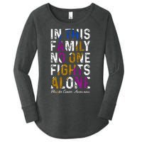 In This Family No One Fight Alone Bladder Cancer Awareness Women's Perfect Tri Tunic Long Sleeve Shirt