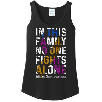 In This Family No One Fight Alone Bladder Cancer Awareness Ladies Essential Tank