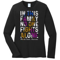 In This Family No One Fight Alone Bladder Cancer Awareness Ladies Long Sleeve Shirt