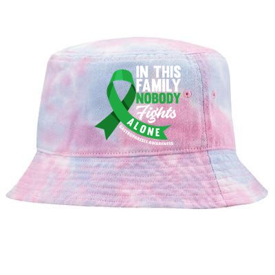 In This Family Nobody Fights Alone Gastroparesis Awareness Gift Tie-Dyed Bucket Hat