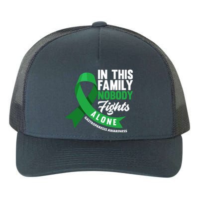 In This Family Nobody Fights Alone Gastroparesis Awareness Gift Yupoong Adult 5-Panel Trucker Hat