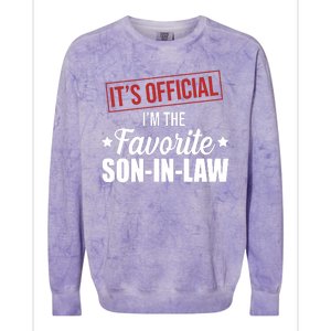 Im The Favorite Son In Law Funny Gift Colorblast Crewneck Sweatshirt