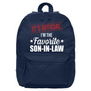 Im The Favorite Son In Law Funny Gift 16 in Basic Backpack