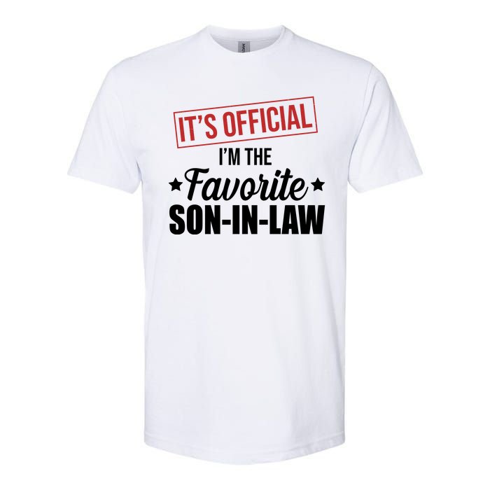 Im The Favorite Son In Law Funny Gift Softstyle CVC T-Shirt