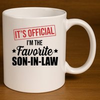 Im The Favorite Son In Law Funny Gift 11oz C Handle Ceramic Mug