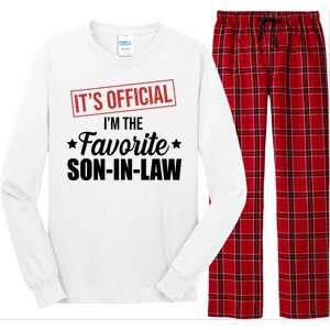 Im The Favorite Son In Law Funny Gift Long Sleeve Pajama Set