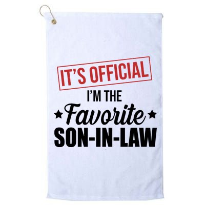 Im The Favorite Son In Law Funny Gift Golf Towel