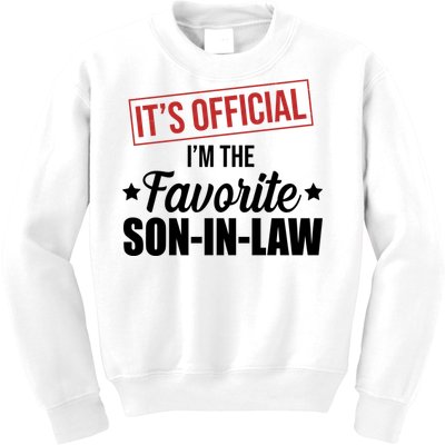 Im The Favorite Son In Law Funny Gift Kids Sweatshirt