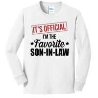 Im The Favorite Son In Law Funny Gift Kids Long Sleeve Shirt