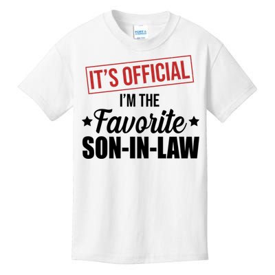 Im The Favorite Son In Law Funny Gift Kids T-Shirt