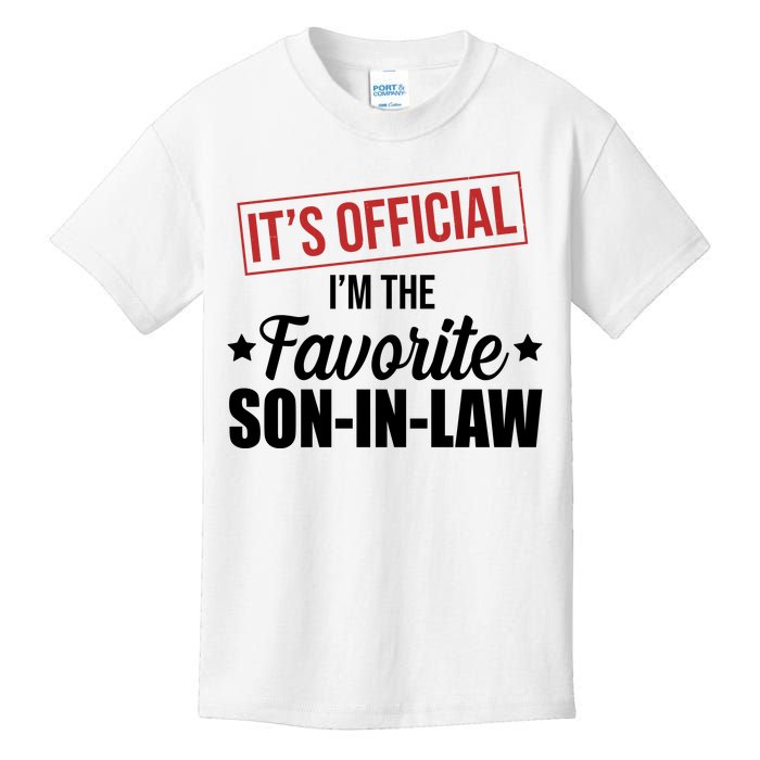 Im The Favorite Son In Law Funny Gift Kids T-Shirt