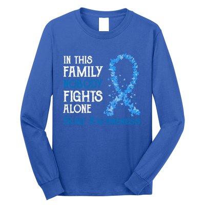 In This Family Nobody Fights Alone Gout Gift Long Sleeve Shirt