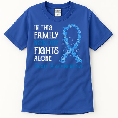 In This Family Nobody Fights Alone Gout Gift Tall T-Shirt