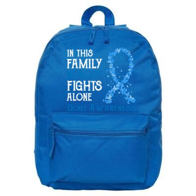 In This Family Nobody Fights Alone Gout Gift 16 in Basic Backpack