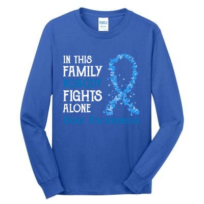 In This Family Nobody Fights Alone Gout Gift Tall Long Sleeve T-Shirt