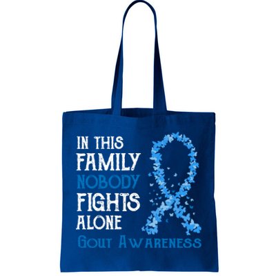 In This Family Nobody Fights Alone Gout Gift Tote Bag