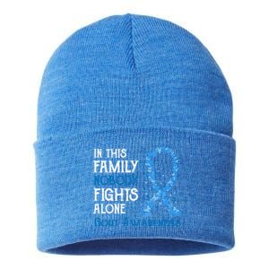 In This Family Nobody Fights Alone Gout Gift Sustainable Knit Beanie