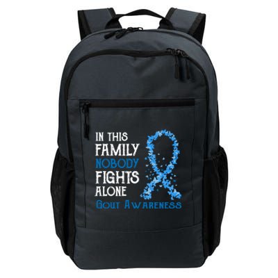 In This Family Nobody Fights Alone Gout Gift Daily Commute Backpack