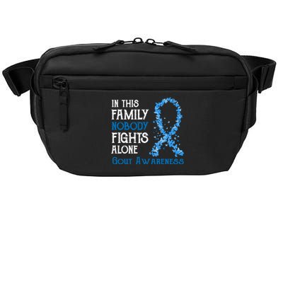 In This Family Nobody Fights Alone Gout Gift Crossbody Pack