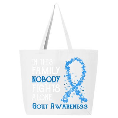 In This Family Nobody Fights Alone Gout Gift 25L Jumbo Tote