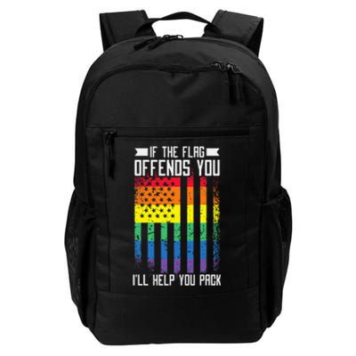 If The Flag Offends You I'll Help You Pack LGBTQ Daily Commute Backpack