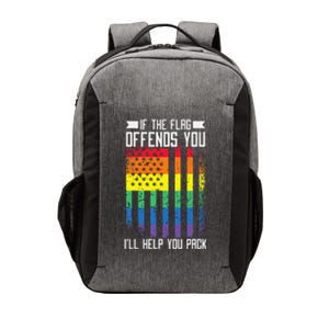 If The Flag Offends You I'll Help You Pack LGBTQ Vector Backpack