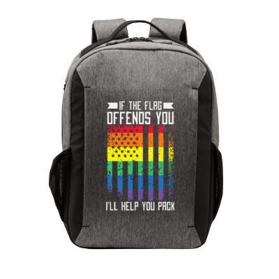 If The Flag Offends You I'll Help You Pack LGBTQ Vector Backpack