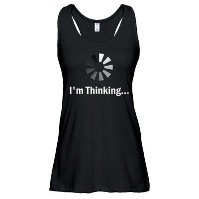 I'm Thinking For Geeks Nerds Programmers Funny Ladies Essential Flowy Tank