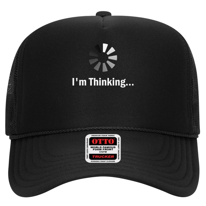 I'm Thinking For Geeks Nerds Programmers Funny Trucker Hat