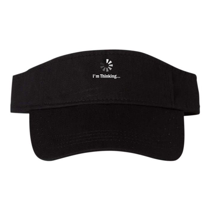 I'm Thinking For Geeks Nerds Programmers Funny Valucap Bio-Washed Visor