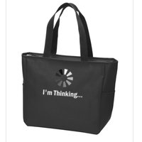 I'm Thinking For Geeks Nerds Programmers Funny Zip Tote Bag