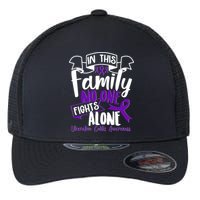 In This Family No One Fights Alone Ulcerative Colitis Awareness Flexfit Unipanel Trucker Cap