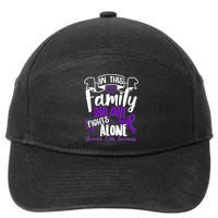 In This Family No One Fights Alone Ulcerative Colitis Awareness 7-Panel Snapback Hat