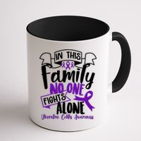 In This Family No One Fights Alone Ulcerative Colitis Awareness Mug