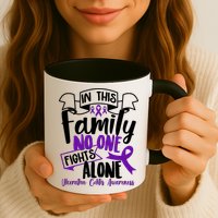 In This Family No One Fights Alone Ulcerative Colitis Awareness Mug