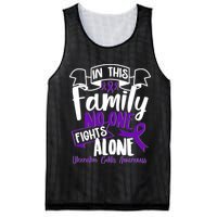 In This Family No One Fights Alone Ulcerative Colitis Awareness Mesh Reversible Basketball Jersey Tank