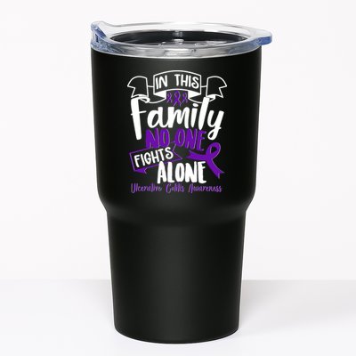 In This Family No One Fights Alone Ulcerative Colitis Awareness Tumbler