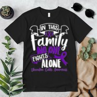In This Family No One Fights Alone Ulcerative Colitis Awareness Premium T-Shirt
