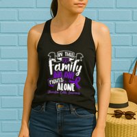 In This Family No One Fights Alone Ulcerative Colitis Awareness Womens Tank Top