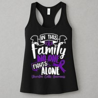 In This Family No One Fights Alone Ulcerative Colitis Awareness Womens Tank Top