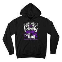 In This Family No One Fights Alone Ulcerative Colitis Awareness Tall Hoodie