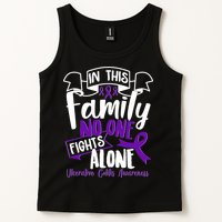 In This Family No One Fights Alone Ulcerative Colitis Awareness Tank Top