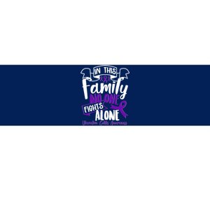 In This Family No One Fights Alone Ulcerative Colitis Awareness Bumper Sticker